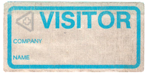 Burnley Engineering Products - Fabric Visitor Badge