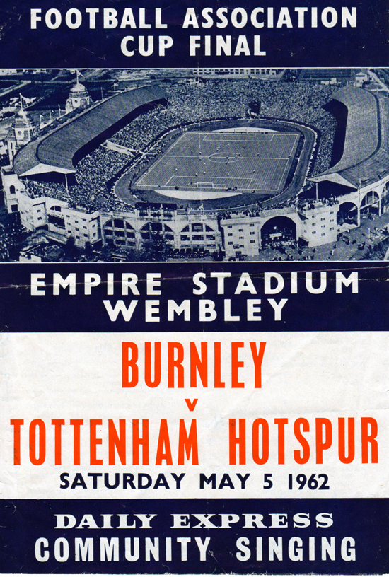 Burnley Song Sheet - 1962 FA Cup Final