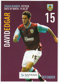 Burnley FC Card - David Edgar